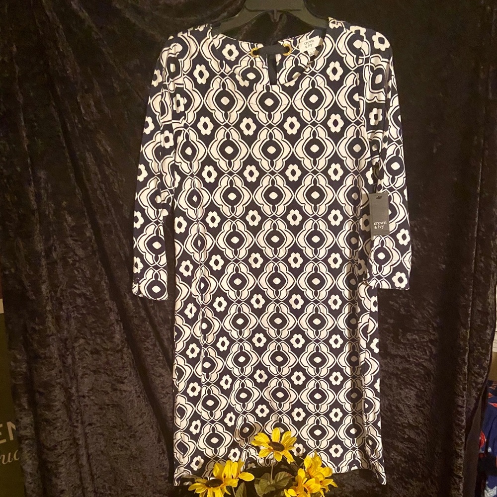 Crown & Ivy “new” 3 quarter sleeve dress